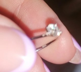 Anello Argento S925 Zircone Bianco brillante