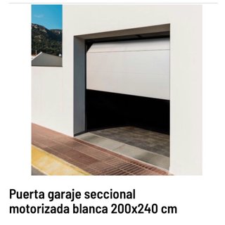 Puerta garaje seccional motorizada 200x240