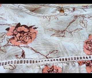 Blusa floral manga larga Talla L mujer Milano