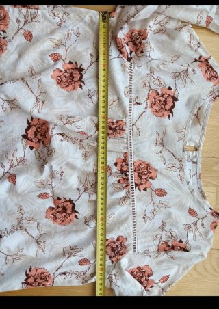 Blusa floral manga larga Talla L mujer Milano