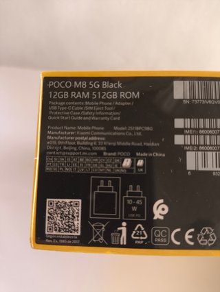 Poco M8 5G 12+512GB Nuevo