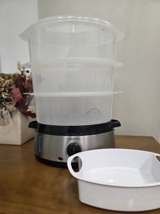 Vaporera eléctrica Cecotec. Vapovita 3000 Inox
