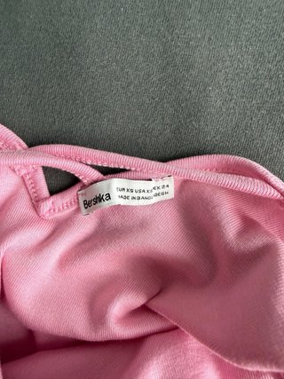 Vestido rosa Bershka talla XS