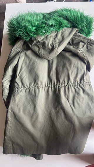 Chaquetón verde militar forro pelo