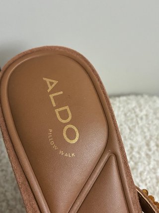 Sandalias Aldo Piel Tacón Marrón