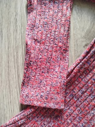 Jersey cuello alto burdeos