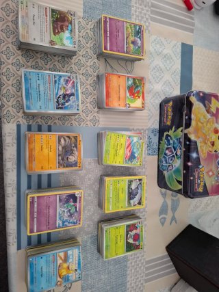 Lote 1000 cartas Pokémon + Maletín metalico