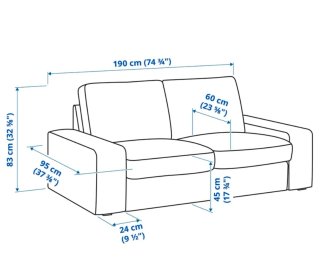 Divano IKEA KIVIK 2 posti come nuovo