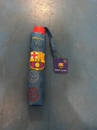 Paraguas FC Barcelona (FCB) Azul, plegable