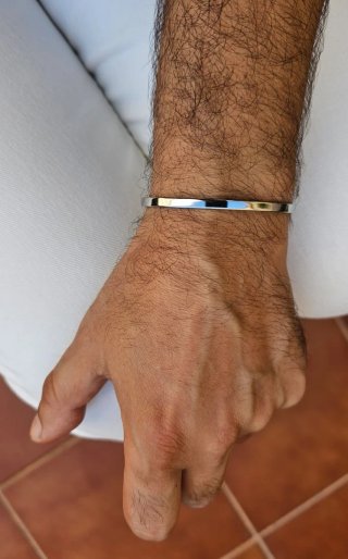 Bracciale in acciaio per uomo