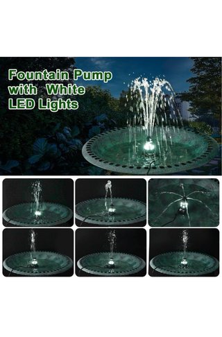 Bomba Fuente Estanque Solar Exterior