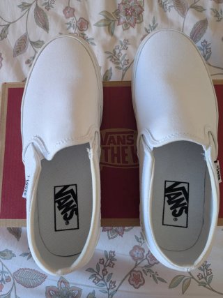 Vans Slip-On Blancas Talla 38