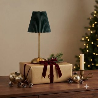 Lampada touch oro/verde 3 luci