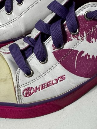 Heelys Blancas y Rosas con Rueda