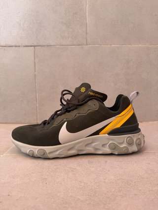 Zapatillas Nike React Element 55 Verde Oscuro 42.5