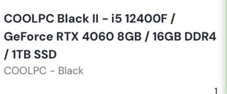 PC Gaming Aura Negro