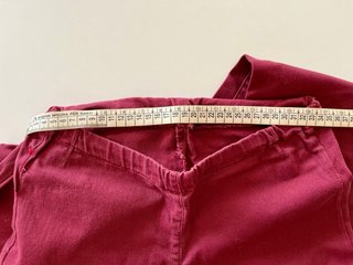 Pantaloni sartoriali borgogna cotone ed elastan