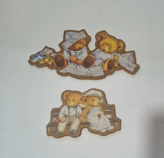 Deliziose decorazioni in legno orsetti