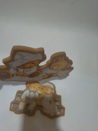 Deliziose decorazioni in legno orsetti