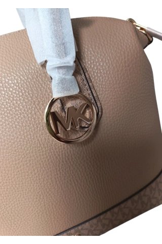 Borsa Michael Kors Hyde Beige Oro