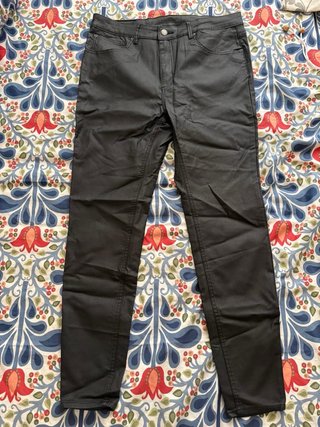 Pantalones de cuero negros