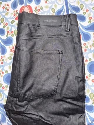 Pantalones de cuero negros