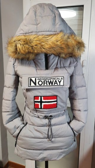 Chaqueta Geographical Norway acolchada mujer gris