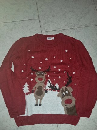 Maglione natalizio Blukids con renne
