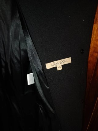 Cappotto Lana Betty Blue Tg. 42 Nero