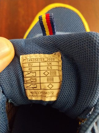 Scarpe Lidl Blu e Gialle