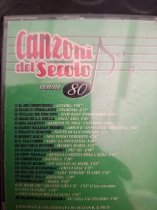 CD Canzoni Del Secolo anni 80
