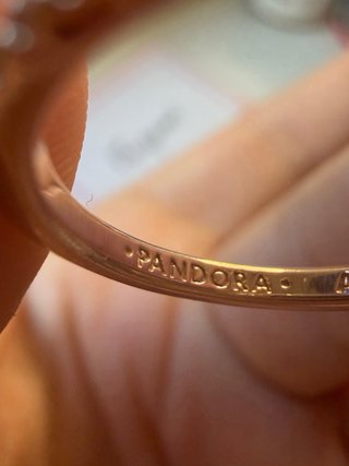 Anillo Pandora Corazón Rosa y Plata