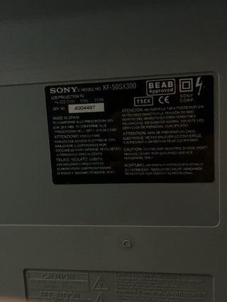 Televisor Sony Plata