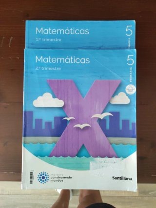 Libros 5 de primaria matemáticas 1 y 2 trimestre