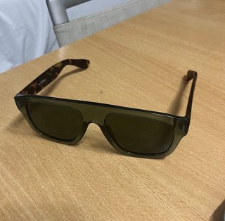 Occhiali da sole TIWI unisex verdi e tartarugati
