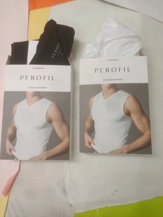 Set 2 canottiere uomo PEROFIL taglia M