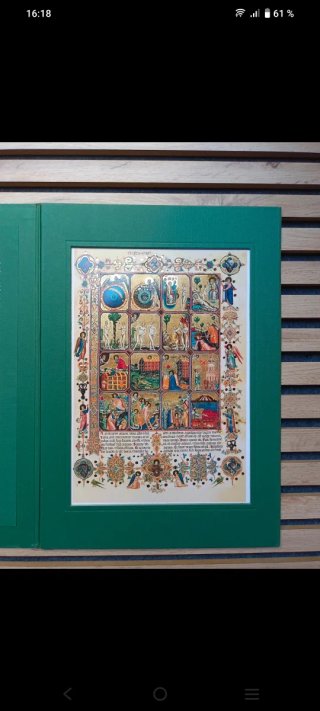 Láminas facsímiles de la biblia hamilton y el brev