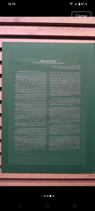 Láminas facsímiles de la biblia hamilton y el brev