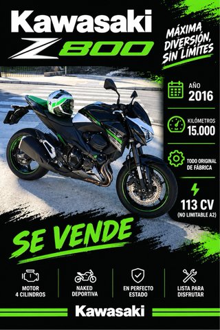 Kawasaki Z800 full 2016