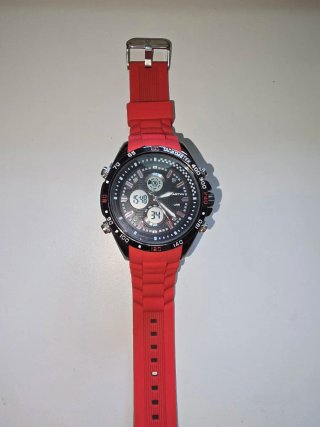 Reloj Caballero MARTYN S Negro y Rojo
