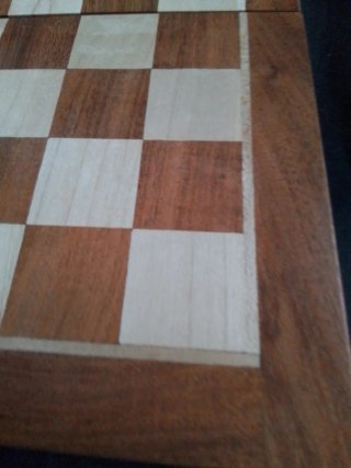Tablero de ajedrez de marquetería
