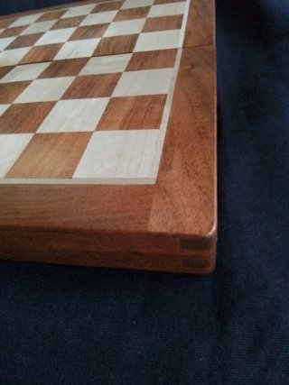 Tablero de ajedrez de marquetería
