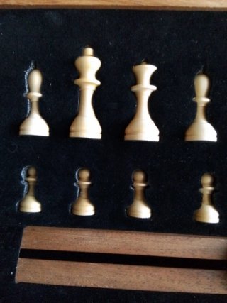 Tablero de ajedrez de marquetería
