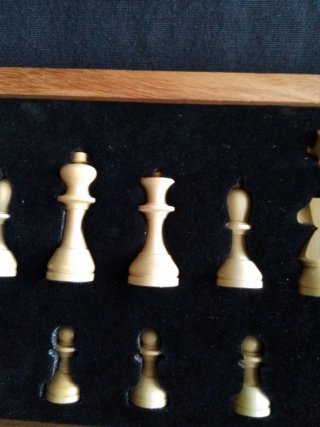 Tablero de ajedrez de marquetería