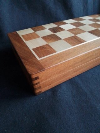 Tablero de ajedrez de marquetería