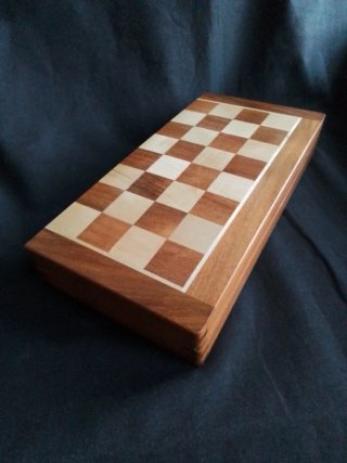 Tablero de ajedrez de marquetería