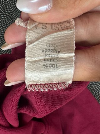 Polo Lacoste Manga Larga Rojo Oscuro Hombre