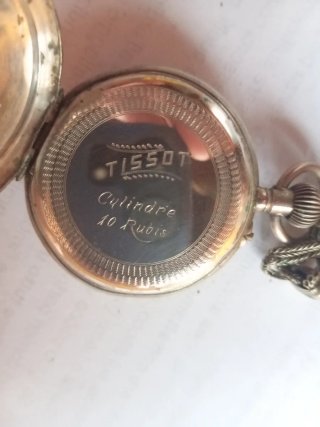 Orologio da taschino Tissot vintage con catena