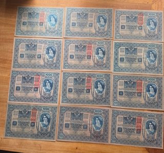 10 Billetes Antiguos 1000 Kronen