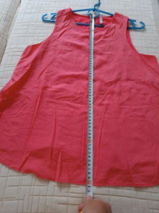 Camiseta sin mangas Stradivarius rosa Talla L